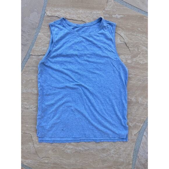 Lululemon Tops - Lululemon Womens Tank Top Sleeveless Muscle Shirt Crewneck Blue XL